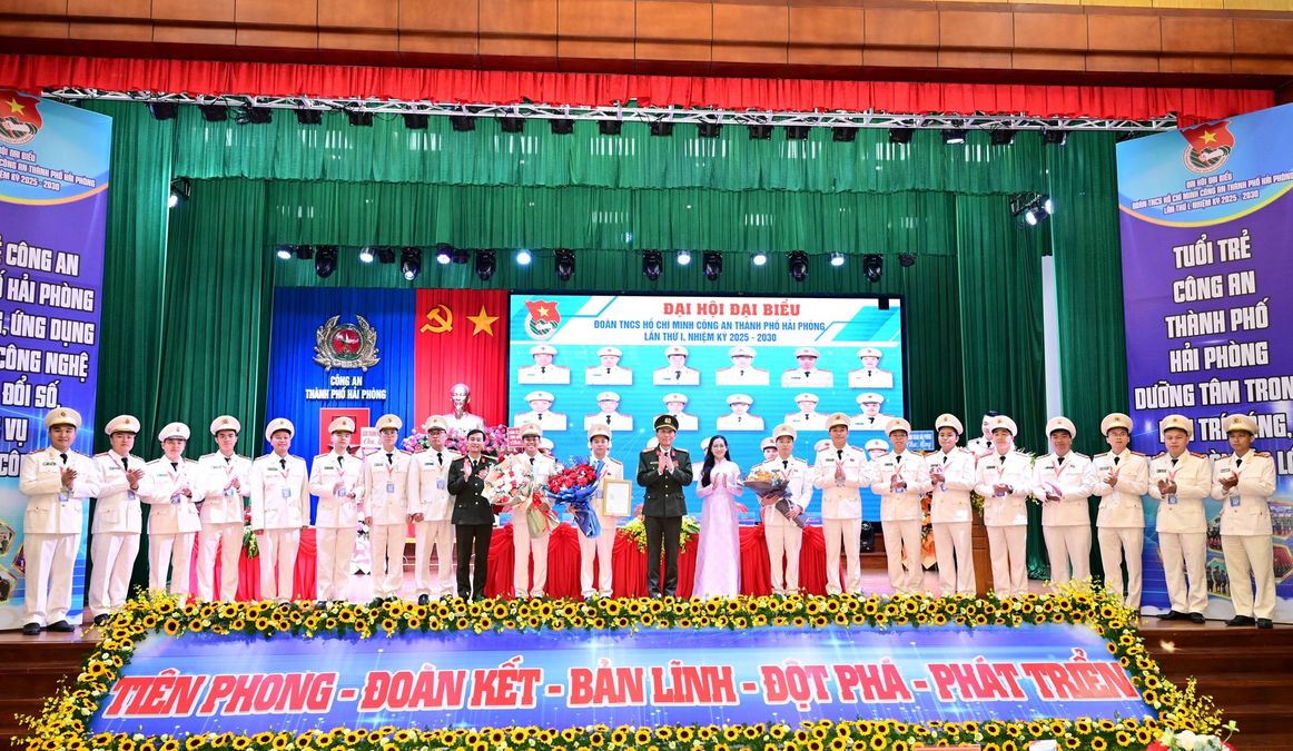 Đại hội đại biểu Đoàn TNCS Hồ Chí Minh Công an thành phố Hải Phòng lần thứ I, nhiệm kỳ 2025 - 2030 thành công tốt đẹp