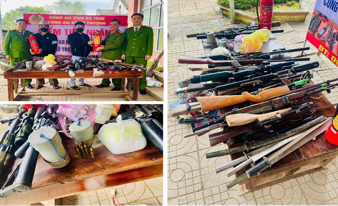 Nhiều kết quả tích cực trong công tác thu hồi vũ khí, vật liệu nổ, công cụ hỗ trợ và pháo trên địa bàn tỉnh Hà Tĩnh