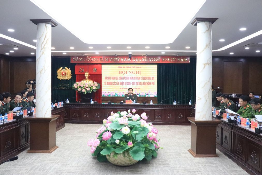 Công an TP Hà Nội rà soát, đánh giá công tác bảo đảm ANTT phục vụ bầu cử đại biểu Quốc hội khóa XVI