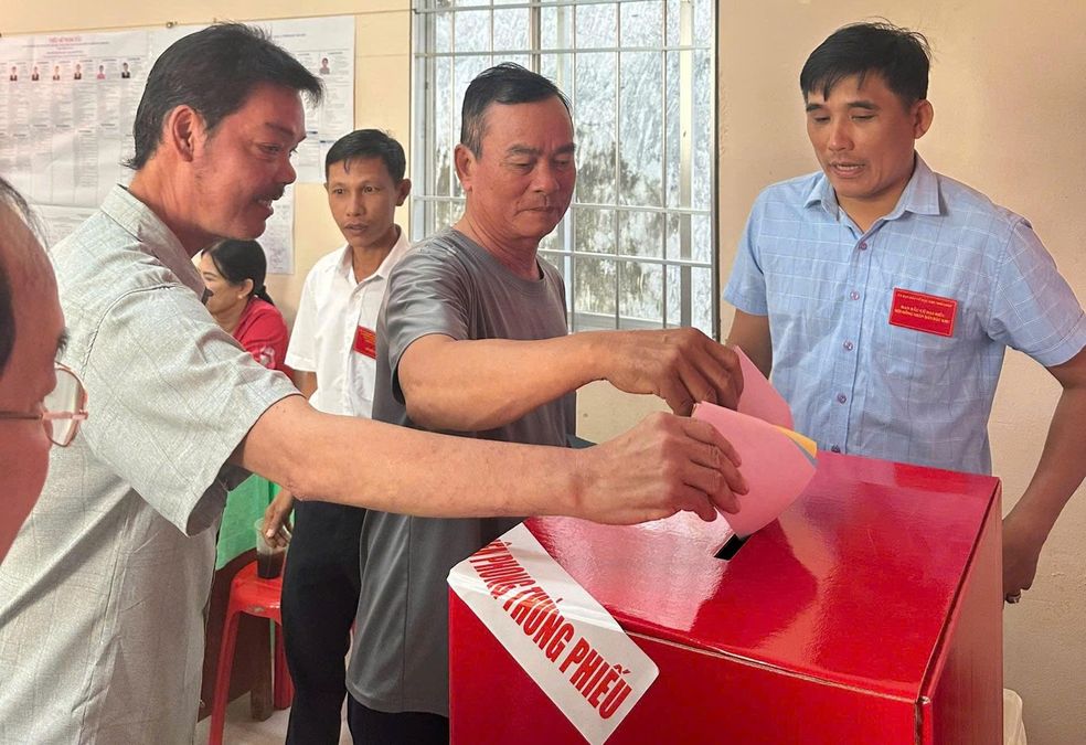 An Giang - Bầu cử sớm ở đặc khu Thổ Châu, an ninh, trật tự được giữ vững