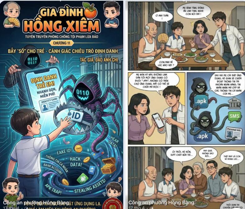 Hải Phòng: Công an phường Hồng Bàng sáng tác truyện tranh trên nền tảng số để tuyên truyền phòng, chống tội phạm