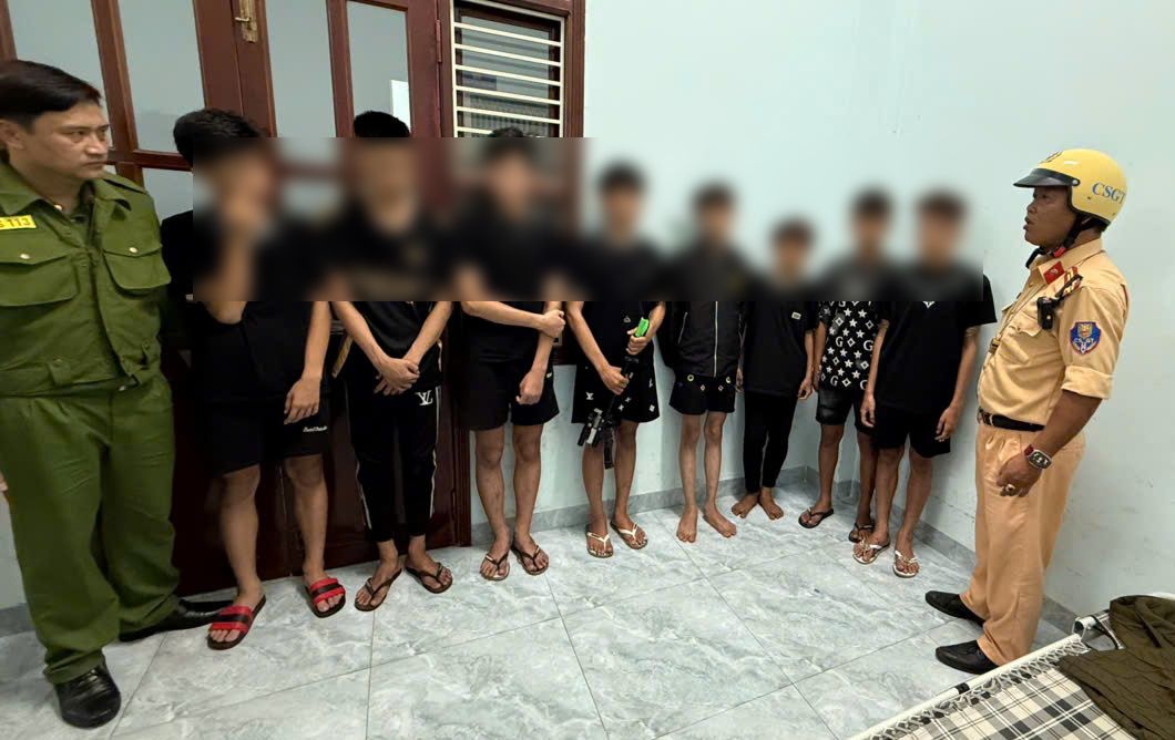 Kịp thời ngăn chặn hàng chục thiếu niên gây rối trật tự công cộng, cố ý gây thương tích