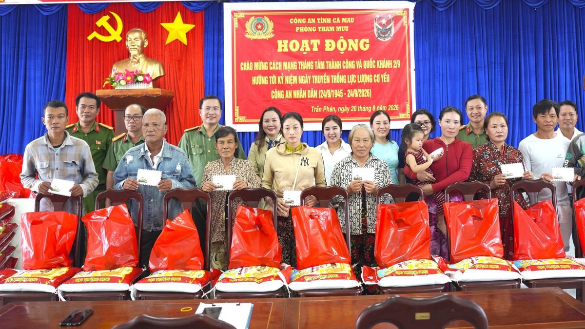 Công an tỉnh Cà Mau lan tỏa nghĩa tình nơi vùng đất cách mạng