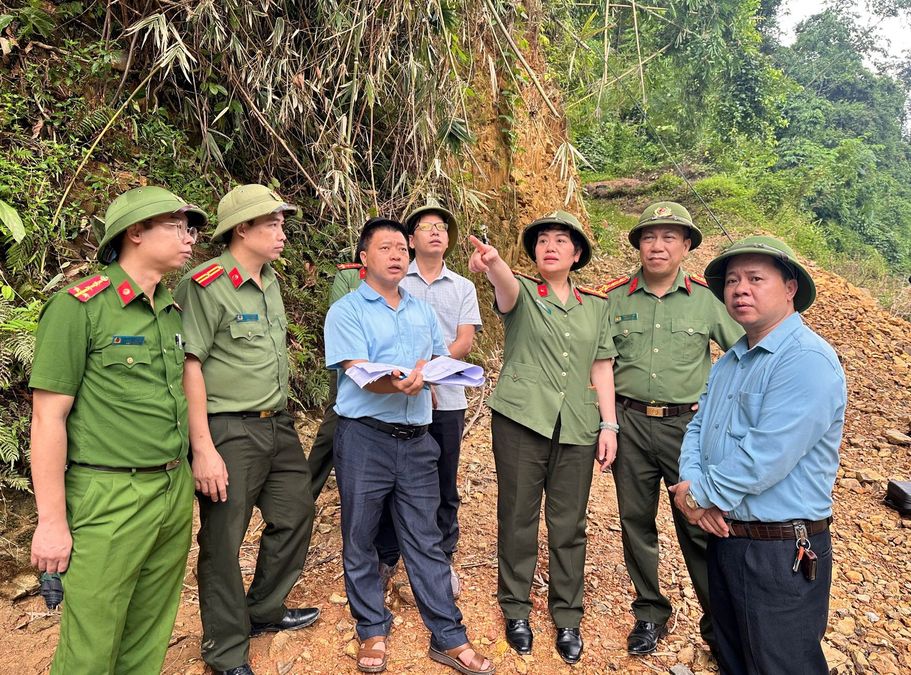 Công an tỉnh Lạng Sơn chủ động khảo sát, chuẩn bị xây dựng cầu dân sinh tại xã Quý Hòa