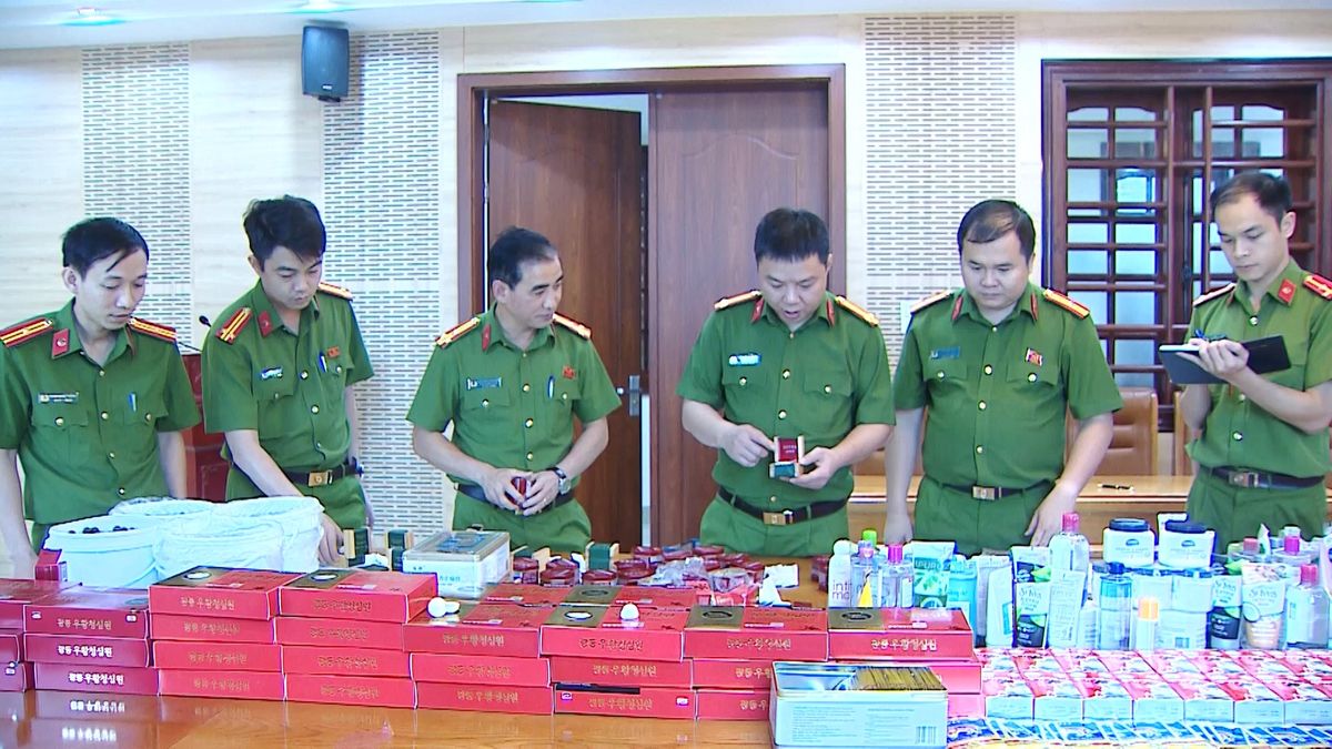 Triệt phá đường dây sản xuất, buôn bán thuốc An Cung và mỹ phẩm nhập ngoại giả quy mô lớn