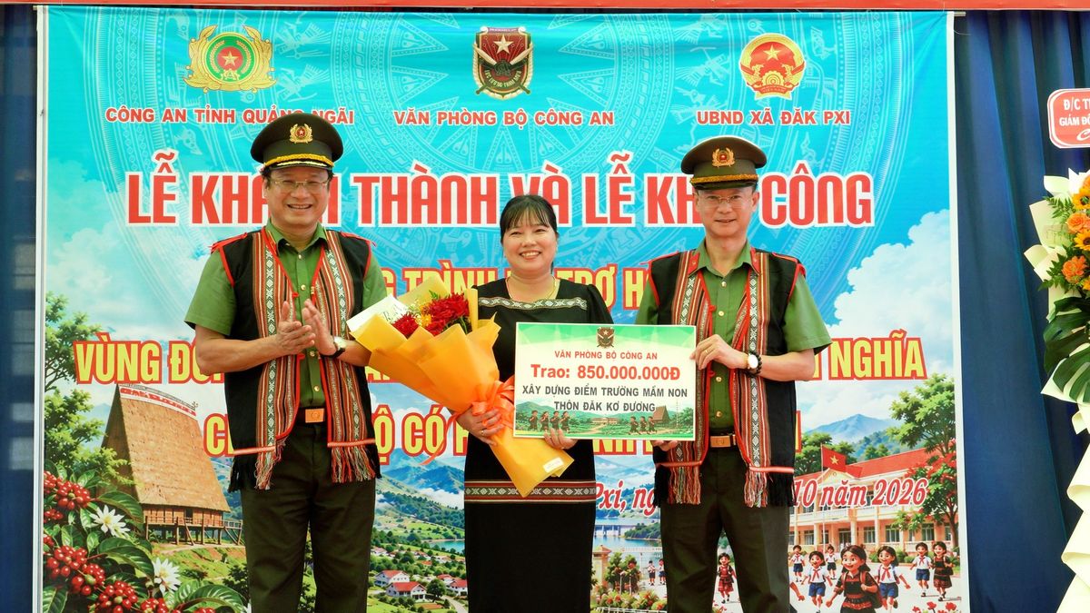 Khánh thành các công trình an sinh vùng đồng bào dân tộc thiểu số tại tỉnh Quảng Ngãi