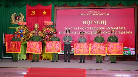 Công an tỉnh Đồng Tháp tổ chức tổng kết công tác công an năm 2025 và triển khai Chương trình công tác năm 2026