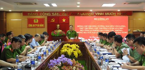 Thứ trưởng Nguyễn Văn Long làm việc với Công an TP Đà Nẵng về công tác phòng, chống tội phạm ma túy