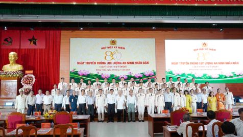 Công an Đồng Tháp họp mặt truyền thống 80 năm Lực lượng An ninh nhân dân