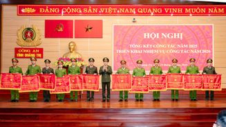 Công an tỉnh Quảng Trị tổng kết công tác năm 2025, triển khai nhiệm vụ công tác năm 2026