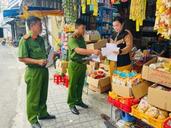 Công an tỉnh Cà Mau xử lý nghiêm các hành vi kinh doanh hàng hóa không rõ nguồn gốc, xuất xứ