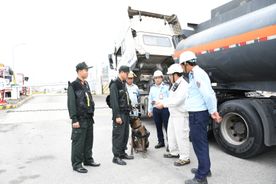 Cảnh sát cơ động Quảng Ngãi bảo vệ tuyệt đối an ninh, an toàn công trình trọng điểm an ninh quốc gia