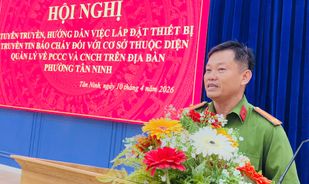 Hội nghị tuyên truyền, hướng dẫn lắp đặt thiết bị truyền tin báo cháy cho các cơ sở sản xuất, kinh doanh