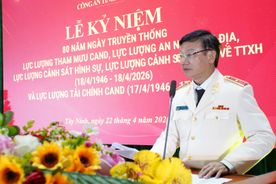 Công an tỉnh Tây Ninh tổ chức Lễ kỷ niệm 80 năm Ngày truyền thống các lực lượng