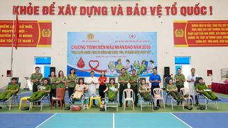 Công an tỉnh Quảng Trị tổ chức Chương trình Hiến máu nhân đạo năm 2026