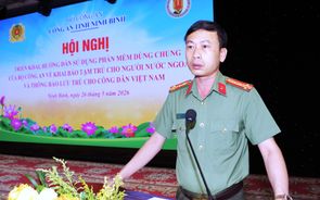Ninh Bình: Tập huấn sử dụng phần mềm của Bộ Công an phục vụ khai báo tạm trú cho người nước ngoài