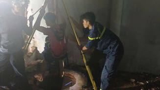 Cứu nạn thành công người phụ nữ rơi xuống giếng sâu