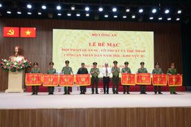 Bế mạc Hội thao quân sự võ thuật và thể thao Công an nhân dân năm 2026, khu vực II