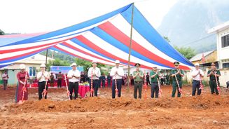 Lễ khởi công xây dựng điểm Trường Mầm non Cốc Pàng, tỉnh Cao Bằng