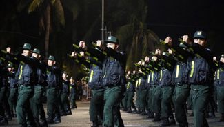 Hợp luyện quy mô lớn phục vụ Lễ khai mạc Chung kết Hội thao Công an nhân dân năm 2026