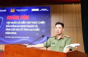 Lai Châu: Tập huấn và diễn tập thực chiến bảo đảm an ninh mạng, ứng cứu sự cố