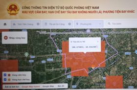 Tạm giữ thiết bị bay không người lái vi phạm vùng cấm bay