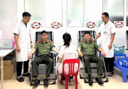 Tuổi trẻ Công an Thanh Hoá liên tiếp hỗ trợ hiến máu cứu người trong trường hợp khẩn cấp