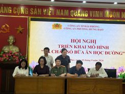 Hải Phòng: Công an phường Hưng Đạo triển khai mô hình “Lá chắn số bữa ăn học đường”