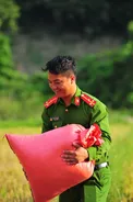 Lai Châu: Công an xã Bum Nưa ra quân giúp Nhân dân thu hoạch lúa vụ mùa