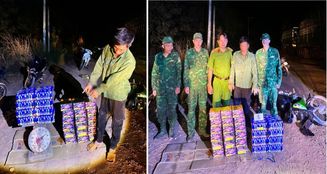 Phát hiện, bắt giữ đối tượng vận chuyển gần 60kg pháo nổ trái phép