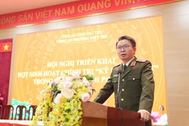 Công an tỉnh Phú Thọ đồng loạt triển khai sâu rộng đợt sinh hoạt chính trị  “Kỷ luật nhất” trong toàn lực lượng.