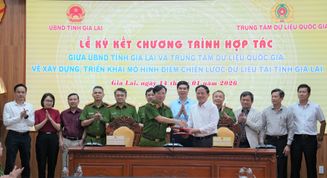 Hợp tác xây dựng, triển khai mô hình điểm chiến lược dữ liệu tại tỉnh Gia Lai