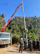 Đẩy nhanh tiến độ thi công dự án điện dân sinh tại xã Sáng Nhè, tỉnh Điện Biên