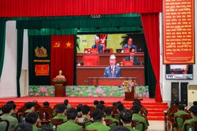 Hướng về Đại hội XIV của Đảng: Tuổi trẻ Công an thành phố Cần Thơ tự hào tiến bước dưới cờ Đảng quang vinh