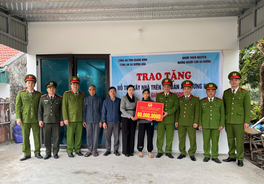 Mái ấm nghĩa tình từ phong trào thi đua “Ba nhất” của Công an xã Đường Hoa, tỉnh Quảng Ninh