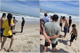 Cán bộ Công an cùng người dân dũng cảm cứu trẻ em bị đuối nước