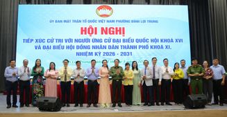 Thứ trưởng Lê Quốc Hùng ghi nhận các ý kiến, kiến nghị của cử tri tại Thành phố Hồ Chí Minh