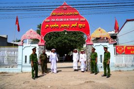 Bảo đảm an ninh, trật tự để đồng bào Chăm Hồi giáo Bàni vui Tết Ramưwan an toàn, bình yên