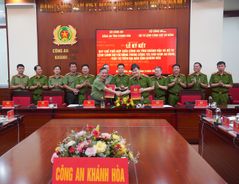 Bộ tư lệnh Cảnh sát cơ động và Công an tỉnh Khánh Hòa ký kết quy chế phối hợp bảo đảm An ninh – trật tự trên địa bàn tỉnh Khánh Hòa