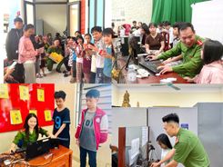 Bắc Ninh: Những khoảnh khắc đẹp tại các điểm cấp căn cước trong dịp nghỉ lễ