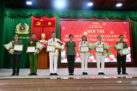 Hội thi báo cáo viên, tuyên truyền viên giỏi trong Công an tỉnh Đồng Tháp