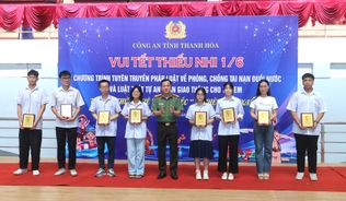Lan tỏa yêu thương chương trình “Vui Tết thiếu nhi 1/6” của Công an Thanh Hóa