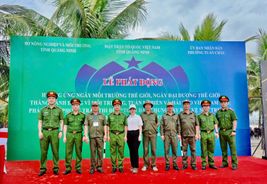 Công an tỉnh Quảng Ninh hưởng ứng phong trào thi đua bảo vệ môi trường năm 2026