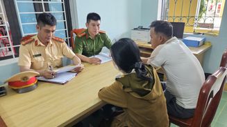 Xử lý trường hợp gây cản trở an toàn giao thông tại Quảng Trị