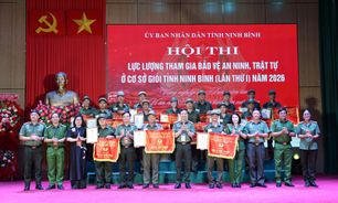 Sôi nổi Hội thi lực lượng tham gia bảo vệ an ninh, trật tự ở cơ sở giỏi tỉnh Ninh Bình (lần thứ I) năm 2026