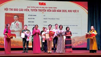 Các thí sinh Đảng ủy Công an Trung ương đạt thành tích cao tại Hội thi báo cáo viên, tuyên truyền viên giỏi khu vực II năm 2026