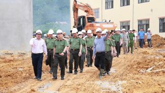 Lạng Sơn: Kiểm tra, đôn đốc tiến độ xây dựng Trường Phổ thông nội trú liên cấp Mẫu Sơn