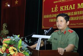Khai mạc khóa huấn luyện phòng thủ dân sự, cứu nạn cứu hộ cho Công an cơ sở