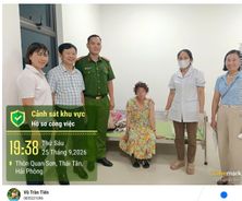 Hải Phòng: Công an xã hỗ trợ người phụ nữ khó khăn đến Trung tâm Bảo trợ xã hội
