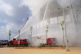 Thanh Hóa diễn tập chữa cháy, cứu nạn, cứu hộ cấp tỉnh tại AEON MALL
